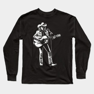 Dwight Yoakam Playing Guitar Long Sleeve T-Shirt